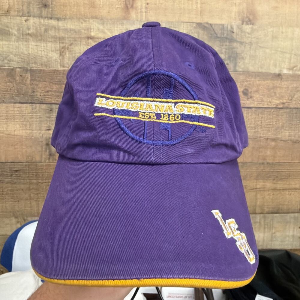 Louisiana State University Embroidered Purple / Yellow Cap Hat LSU NCAA